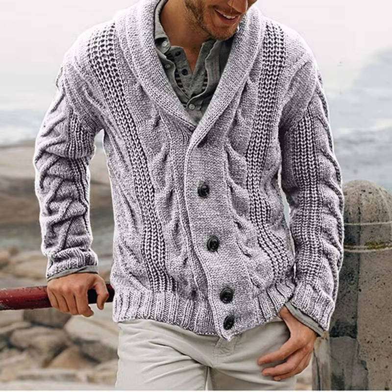 Fabian Men's Cardigan | Black, Grey