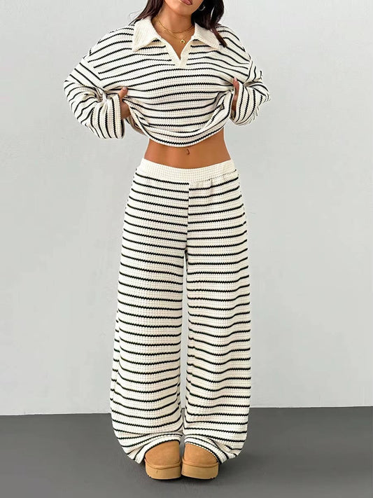 Talia Women's Wide Leg Two-piece Set - front view