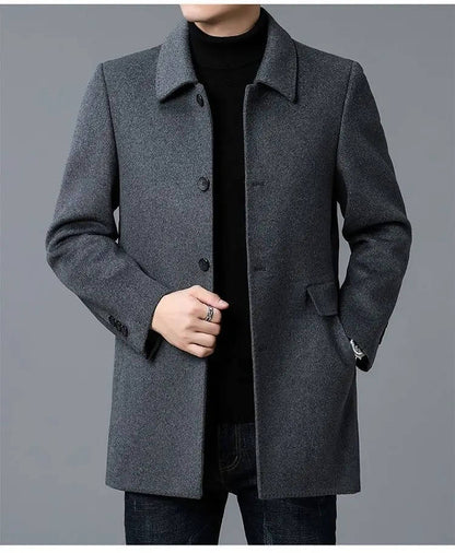 Orson Men's Coat - fabric and finish detail