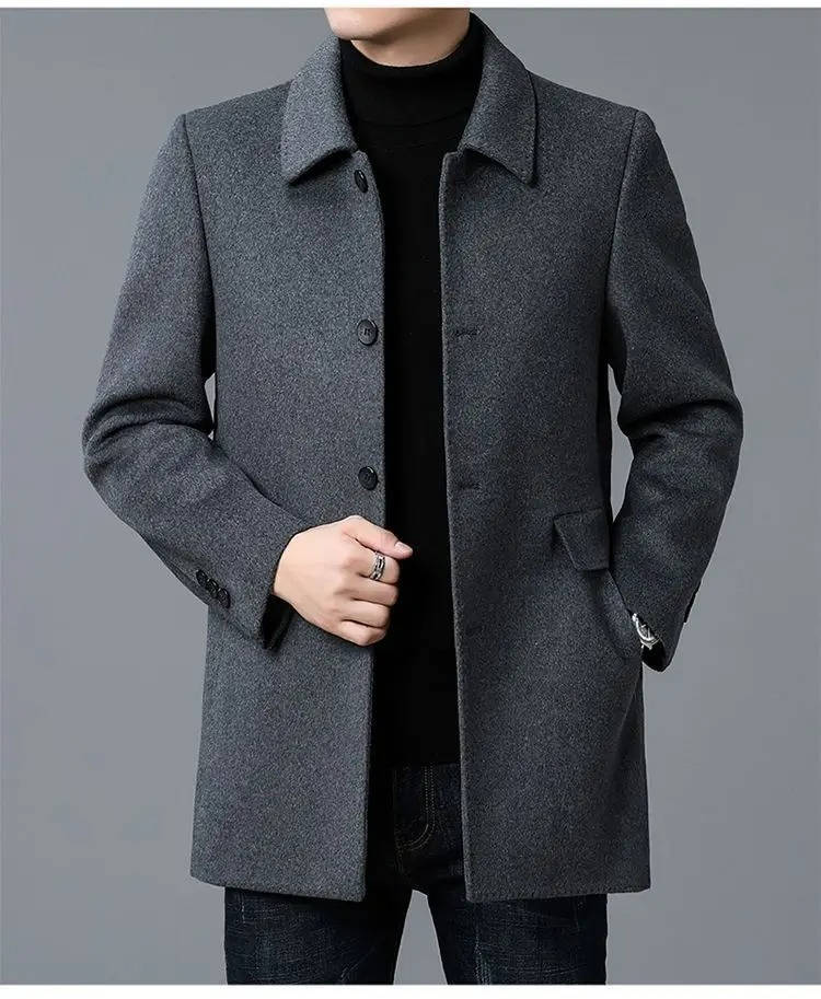 Orson Men's Coat - fabric and finish detail
