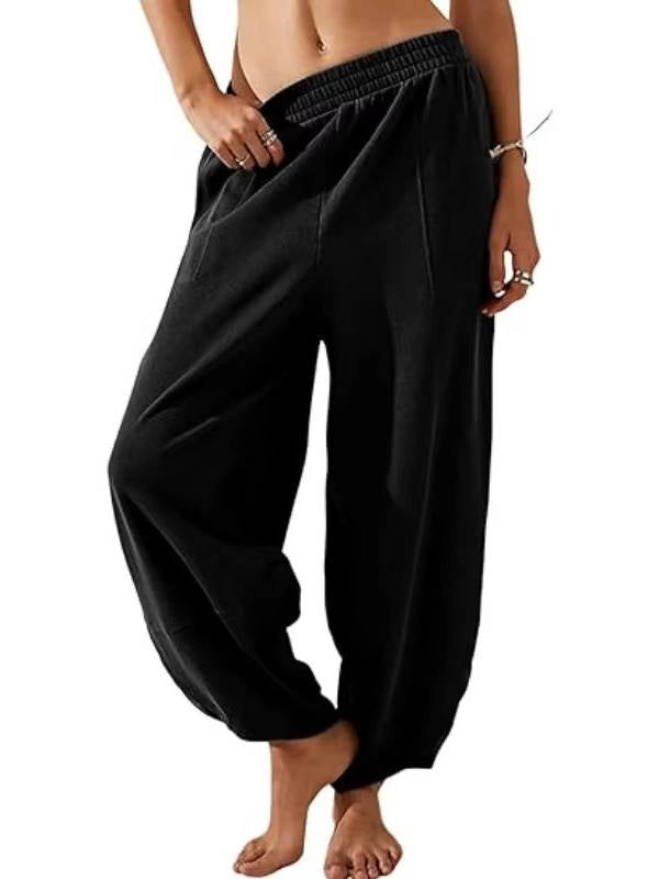 Nora Women's Wide Leg Joggers - full-length view