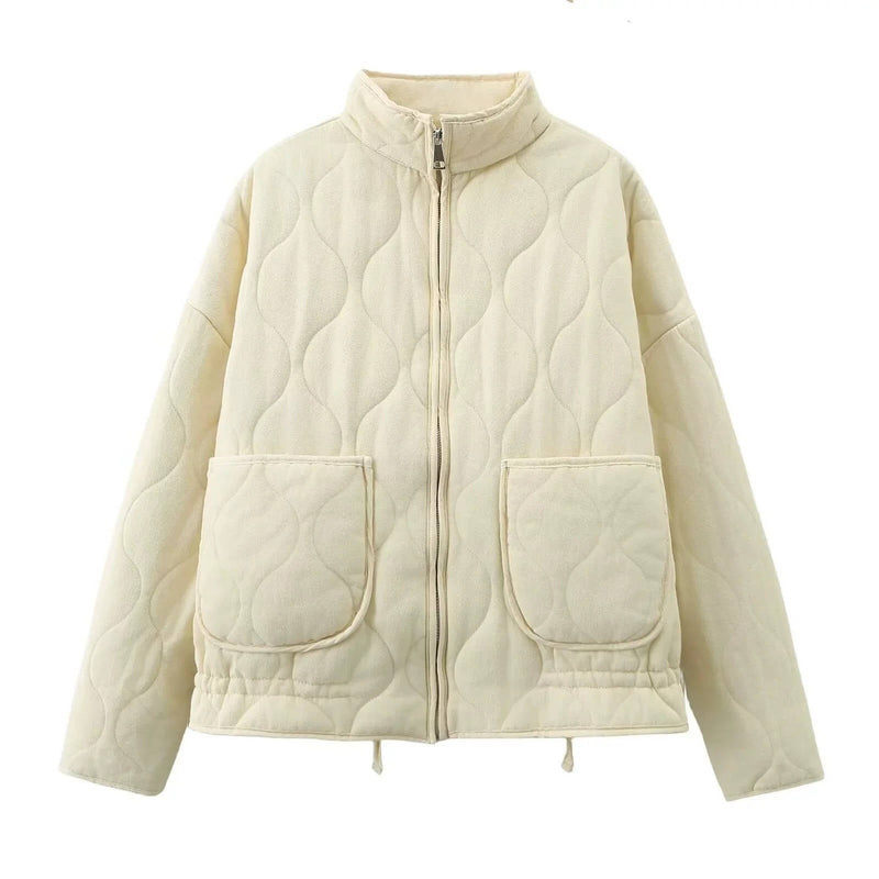 Elise Women's Quilted Jacket - styled view