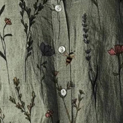 June Women's Floral Blouse - styled view