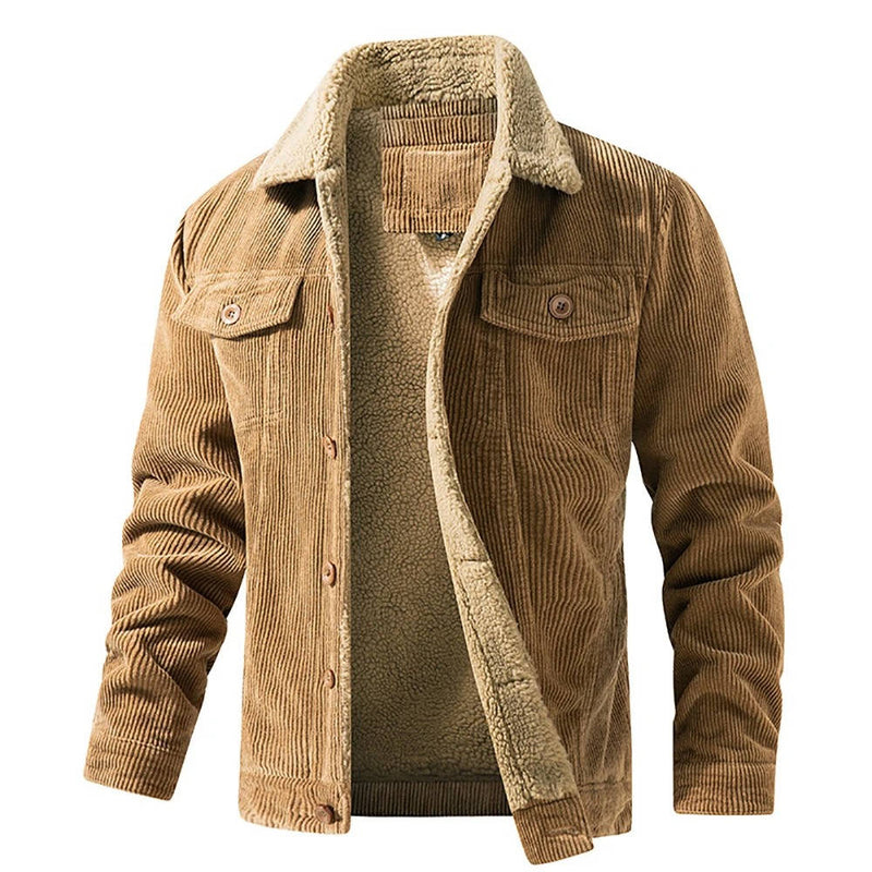 Theo Men's Jacket | Corduroy, Sherpa