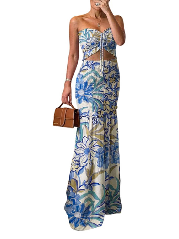 Perla Women's Printed Dress - flat lay