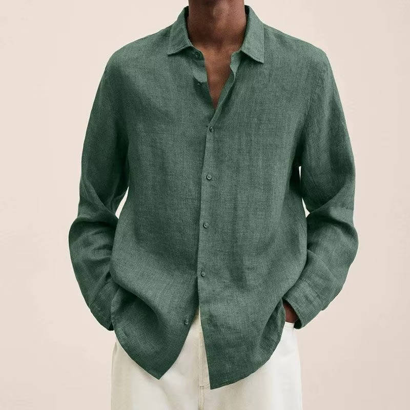Sawyer Men's Linen Shirt - front view
