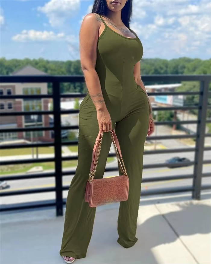 Elsie Women's Jumpsuit - flat lay