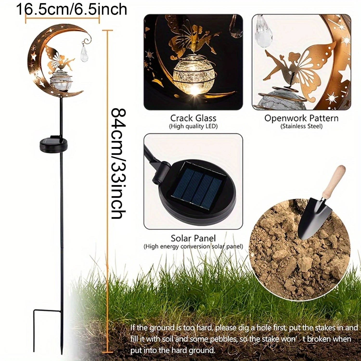 Thistle Solar Garden Decorations - shown in use