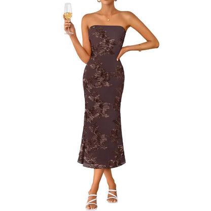 Nell Women's Floral Midi Dress - full-length view