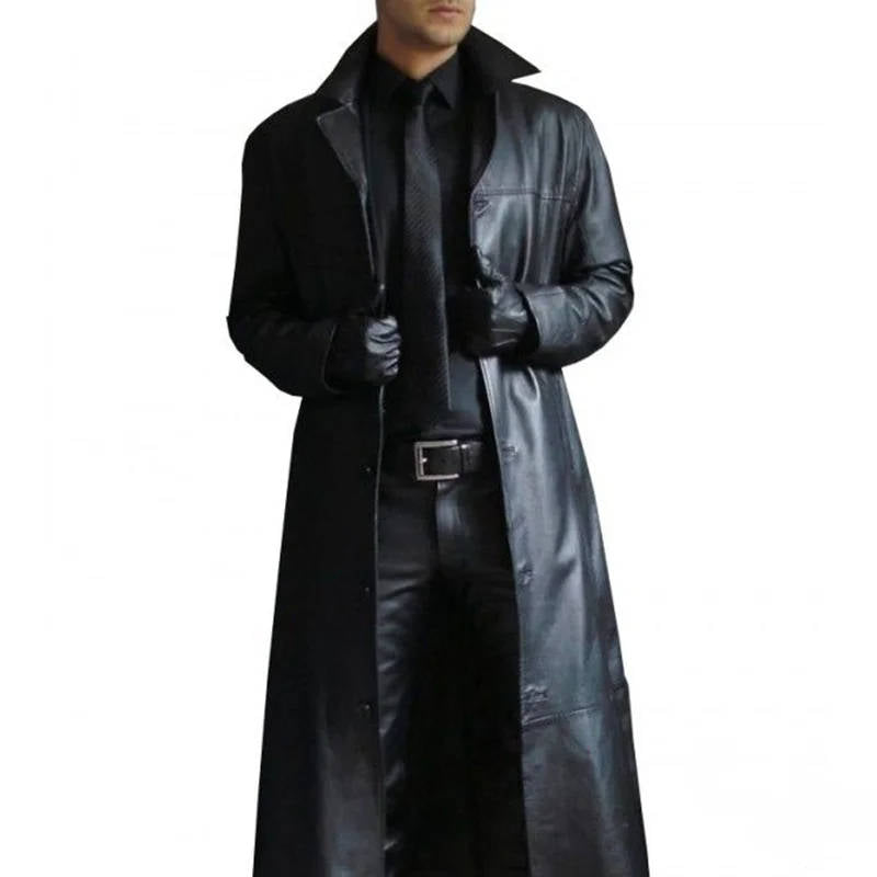Hugo Men's Trench Coat | Leather