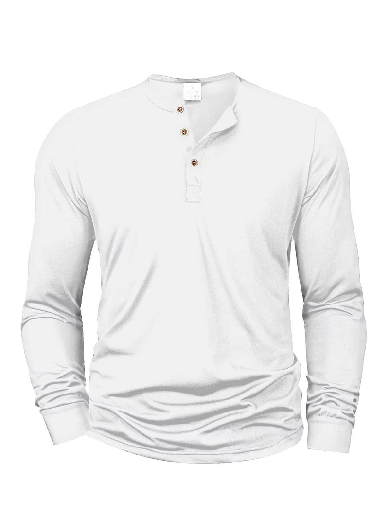 Ambrose Men's Sleeve Henley - styled view