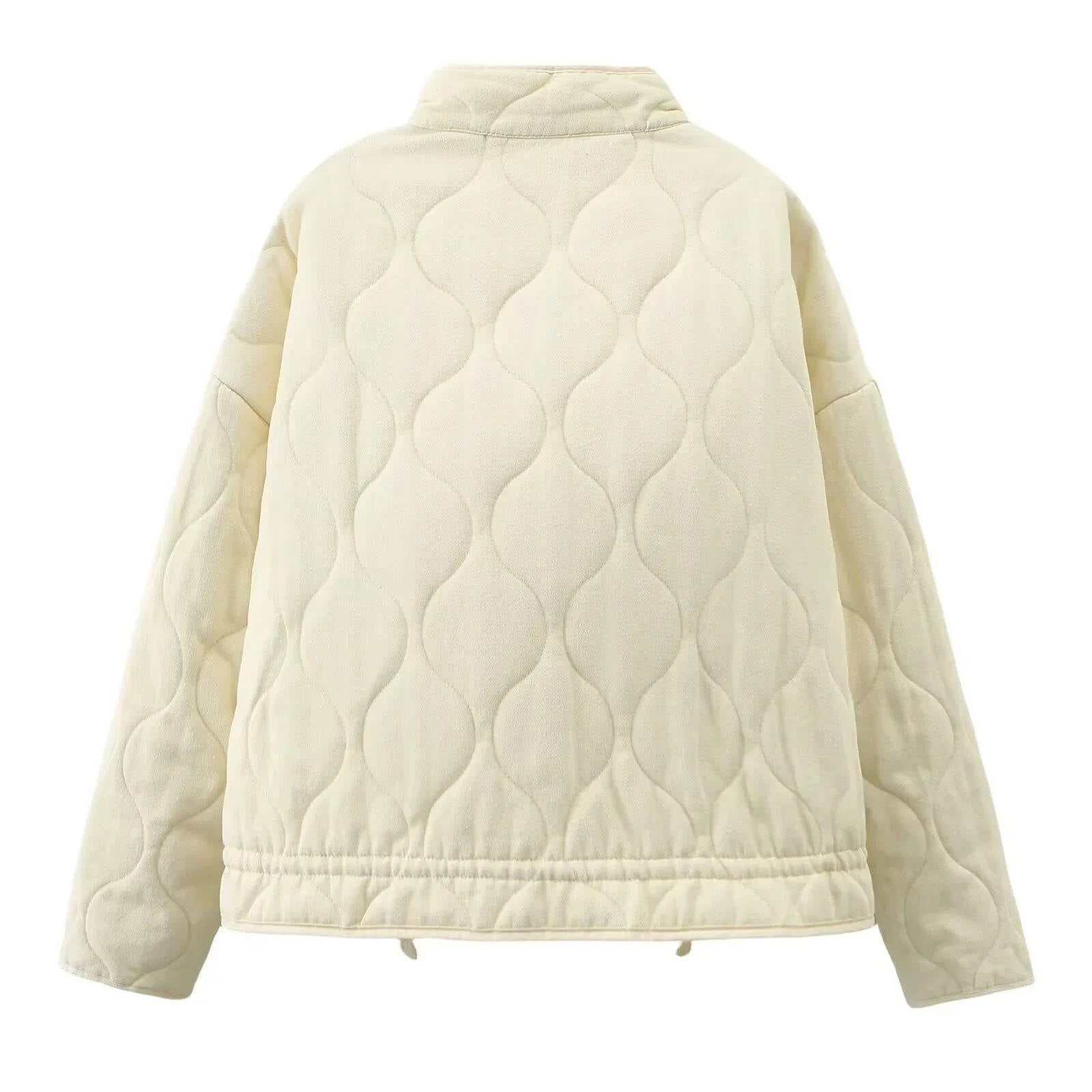 Elise Women's Quilted Jacket - fabric and finish detail