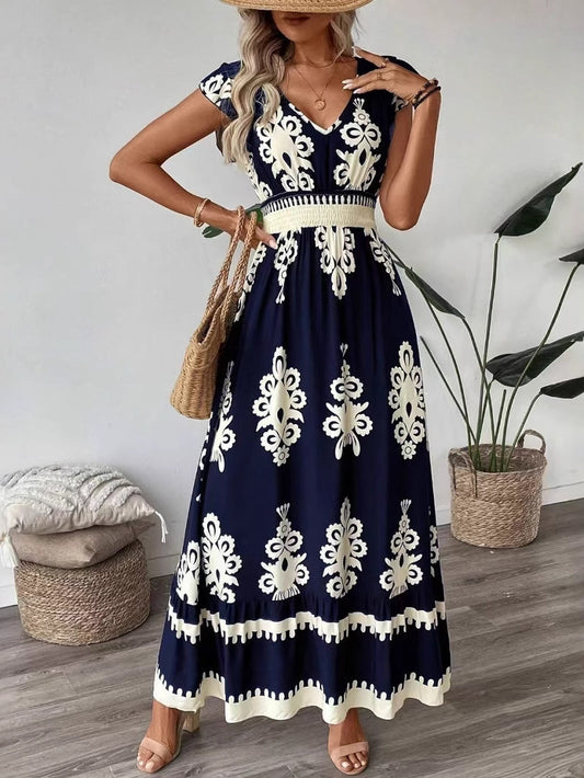 Iris Women's Printed Dress - front view