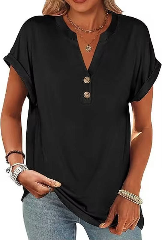 Vienna Women's Shirt | V-neck, Short Sleeve