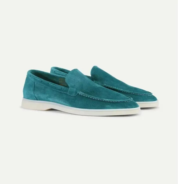Elias Men's Suede Loafers - flat lay
