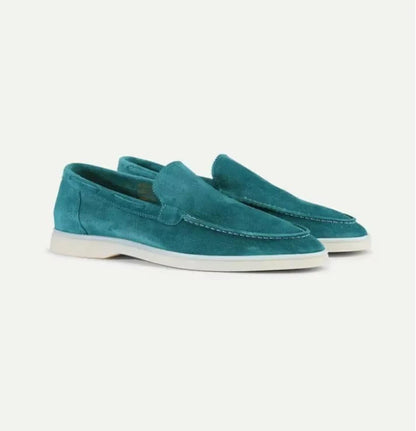 Elias Men's Suede Loafers - flat lay