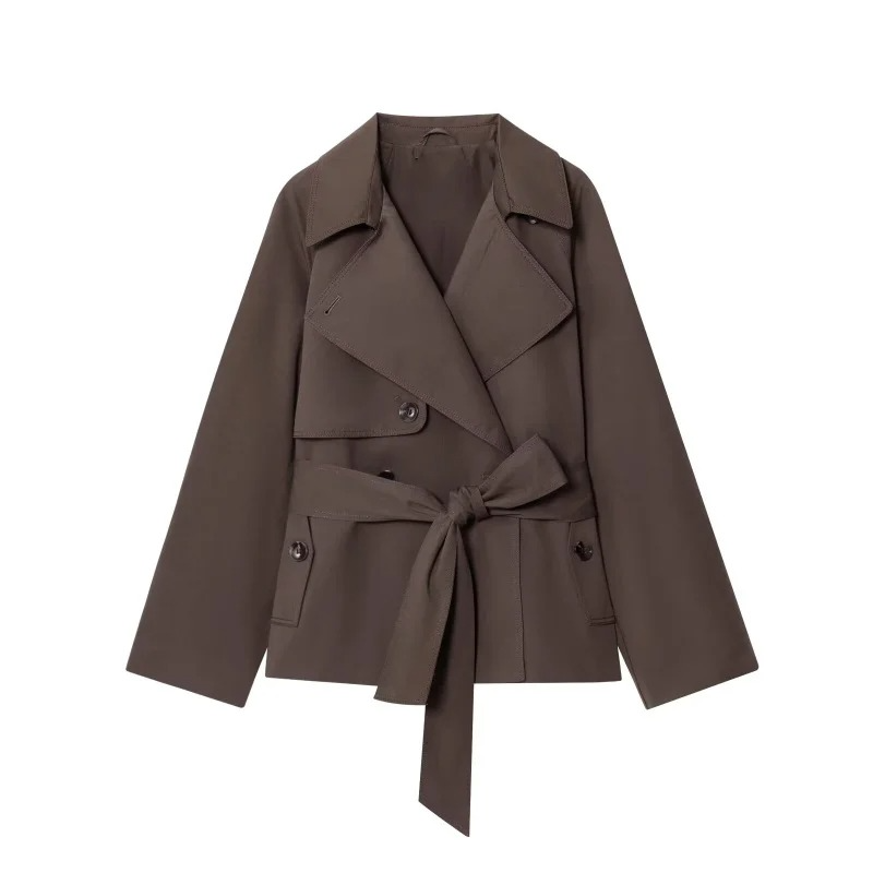 Ava Women's Trench Coat | Black, Brown
