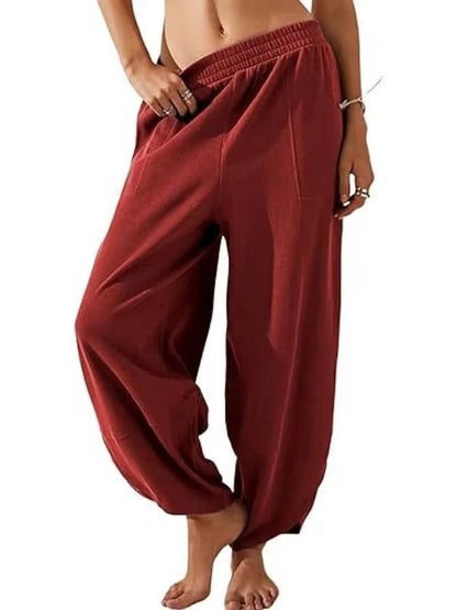 Nora Women's Wide Leg Joggers - shown in use