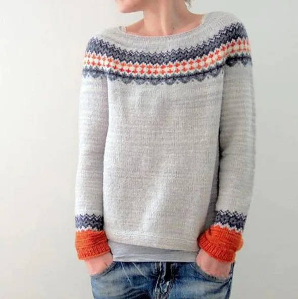 Wilda Women's Sweater - fabric and finish detail