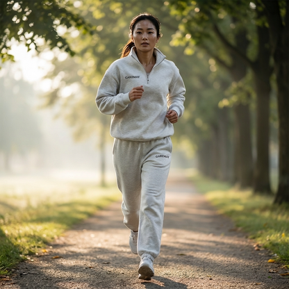 Ensemble survêtement Avery pour femme | Haut à demi-fermeture éclair, pantalon à taille élastique