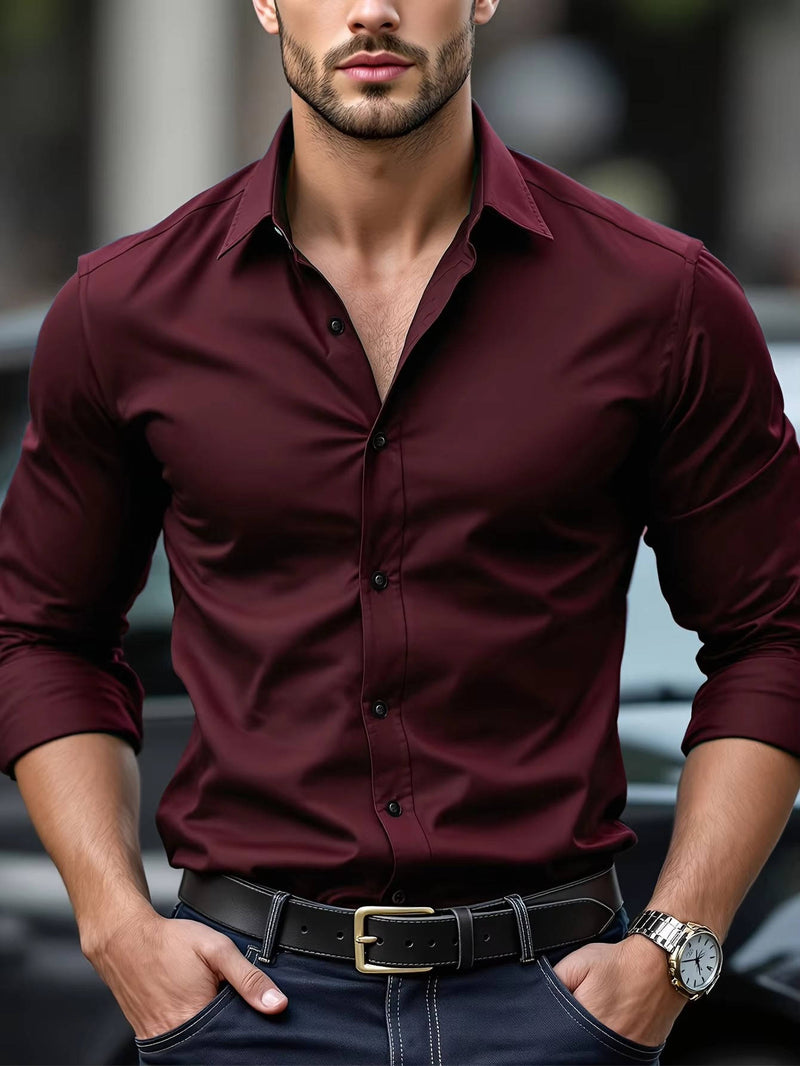 Rhys Men's Shirt | Slim Fit, Long Sleeve