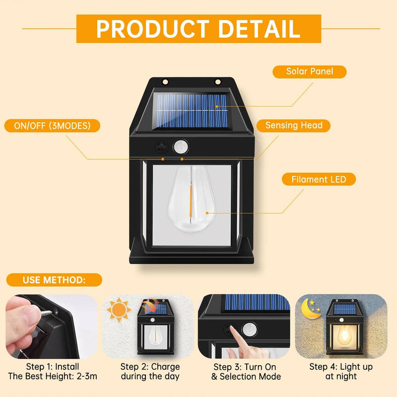 River Solar Lamp - close-up detail