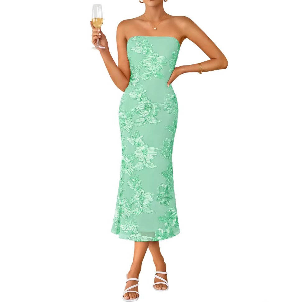 Nell Women's Floral Midi Dress - flat lay