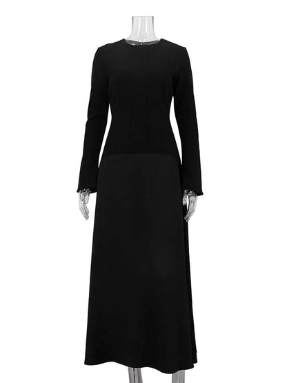 Uma Women's Satin Maxi Dress - back view