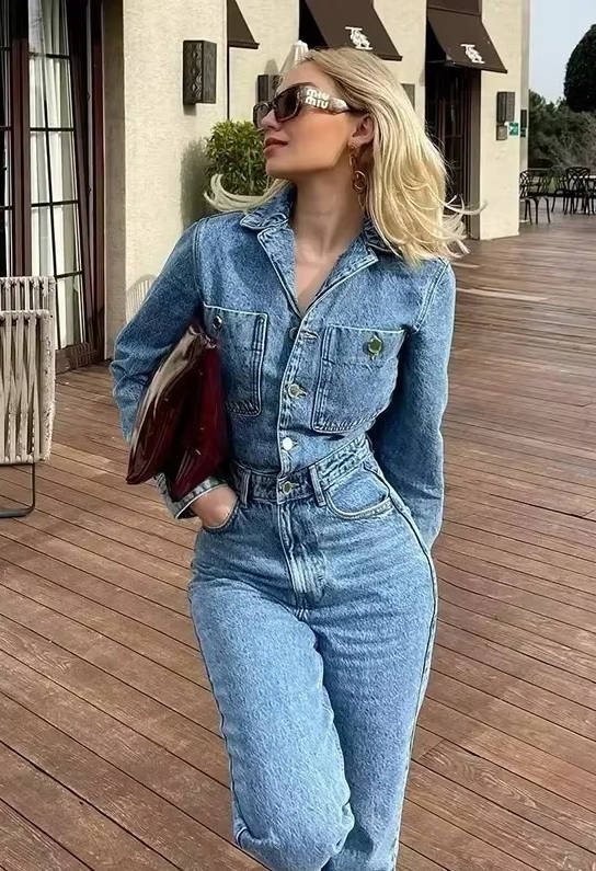 Ava Women's Jumpsuit - styled view
