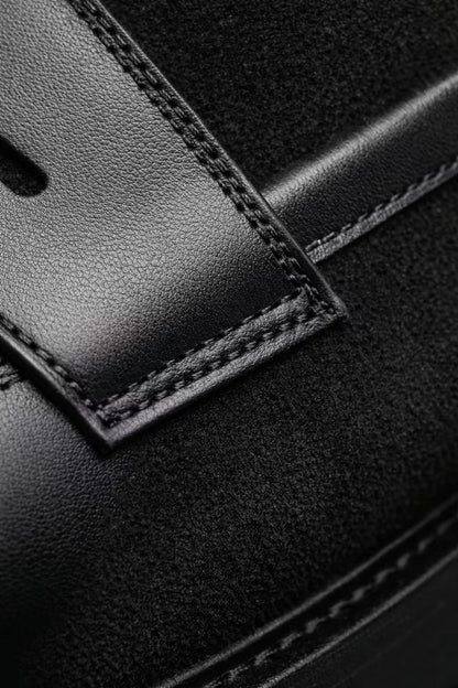 Hollis Men's Suede Loafers - close-up detail