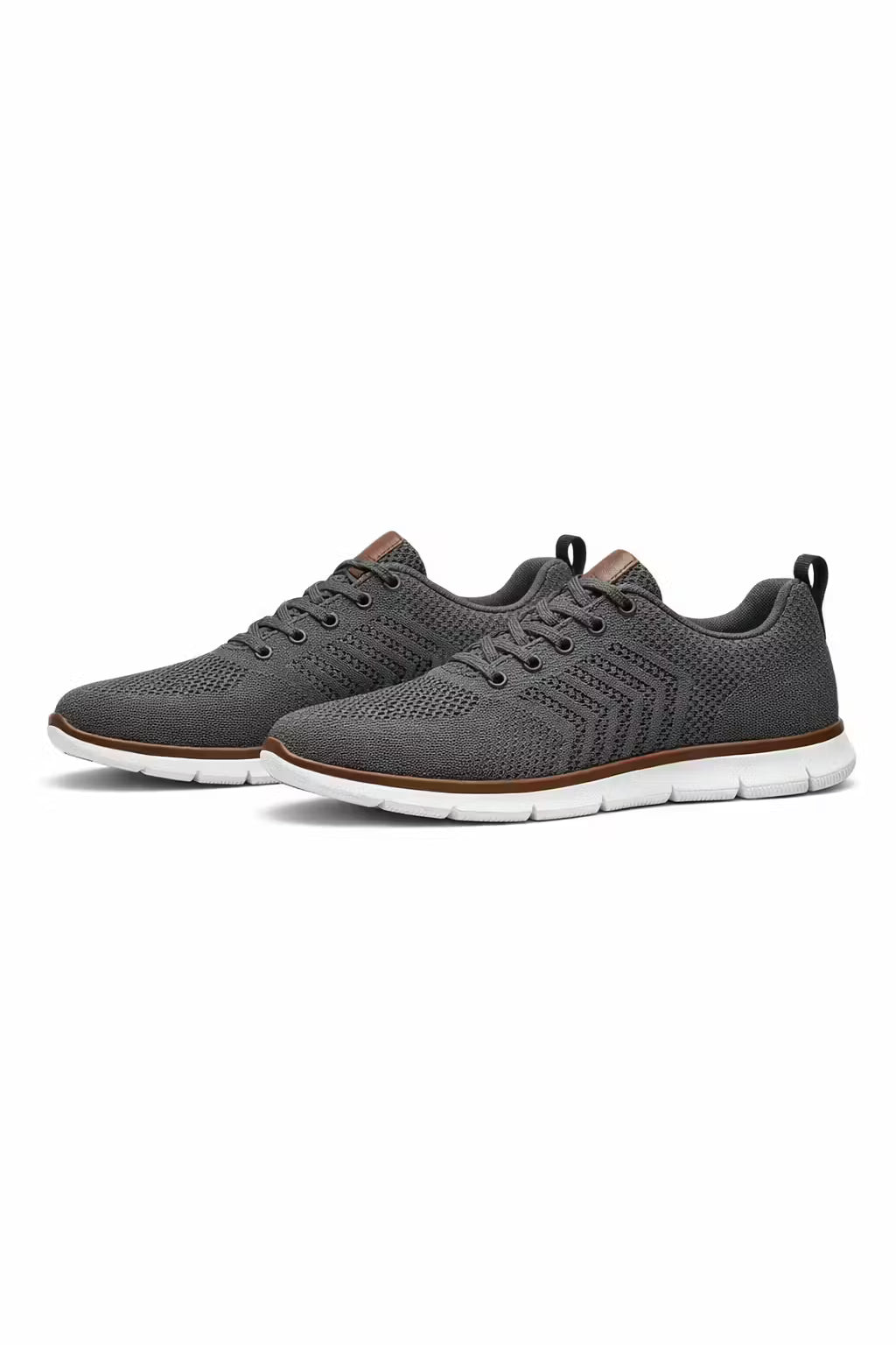 Barnaby Men's Ribbed Knit Sneakers - back view