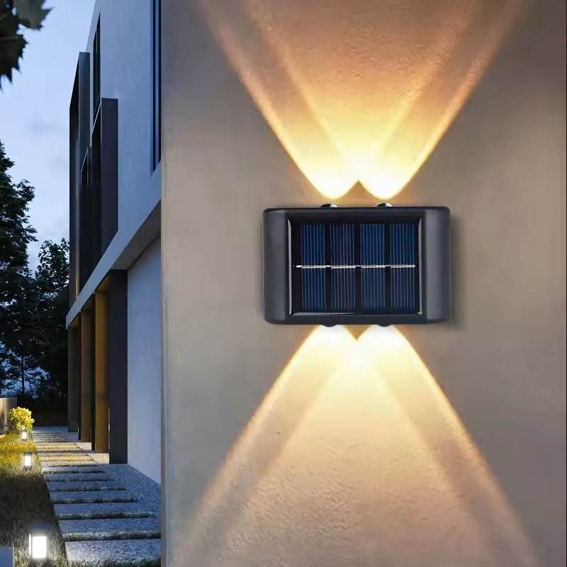 Willow Solar Wall Sconce - styled view