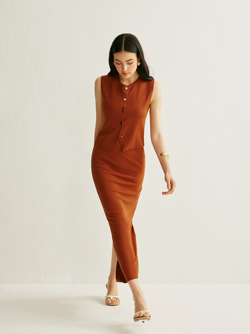 Camille Women's Skirt - fabric and finish detail