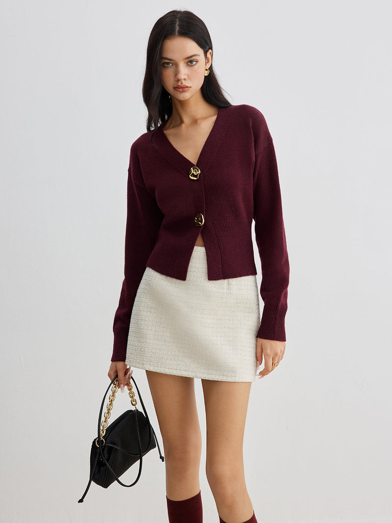Nell Women's Cardigan | Knit, Button