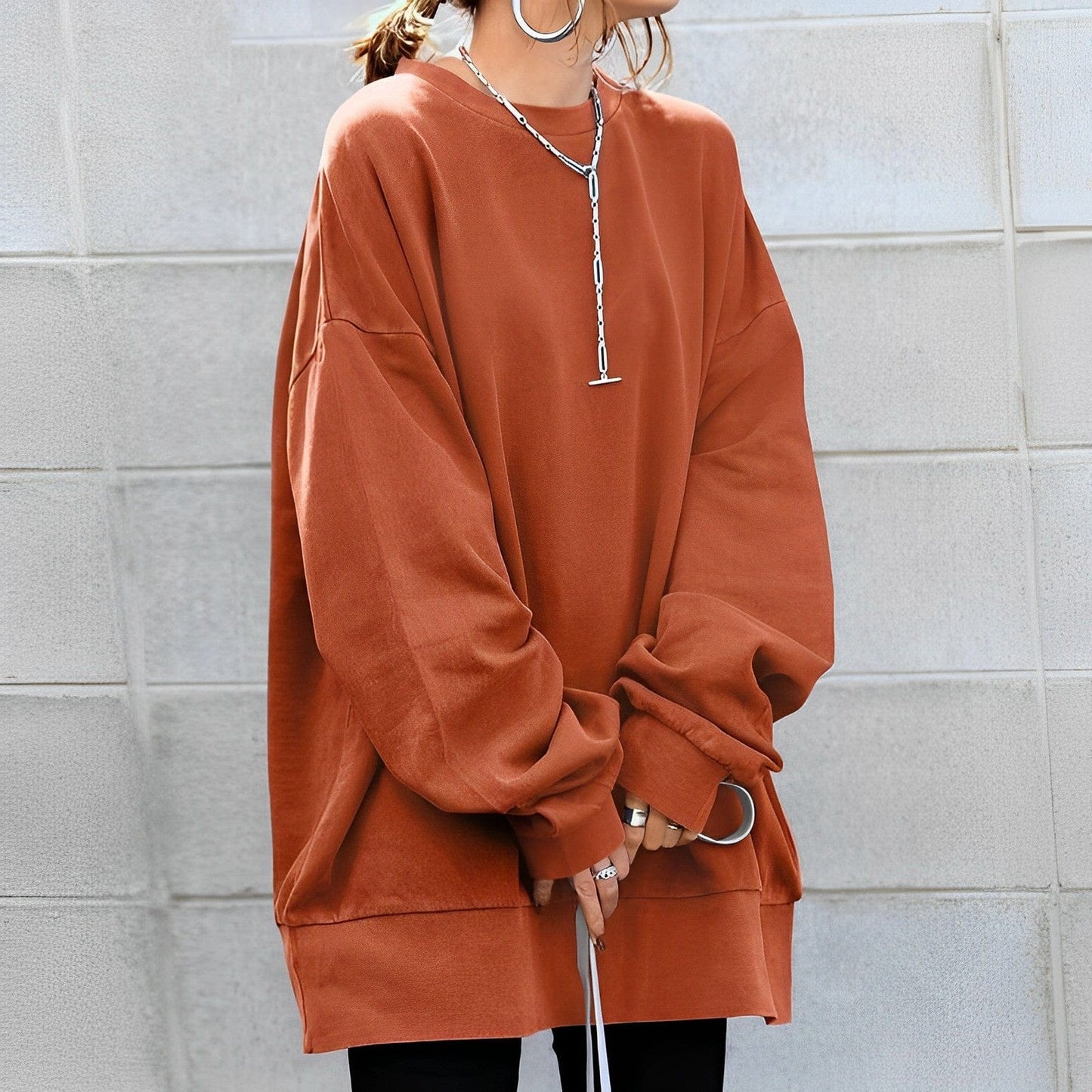 Xanthe Women's Oversized Sweatshirt - full-length view