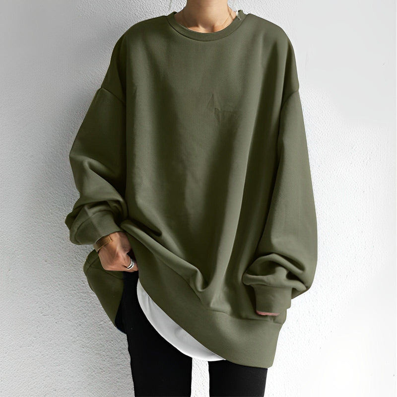 Xanthe Women's Oversized Sweatshirt - fabric and finish detail