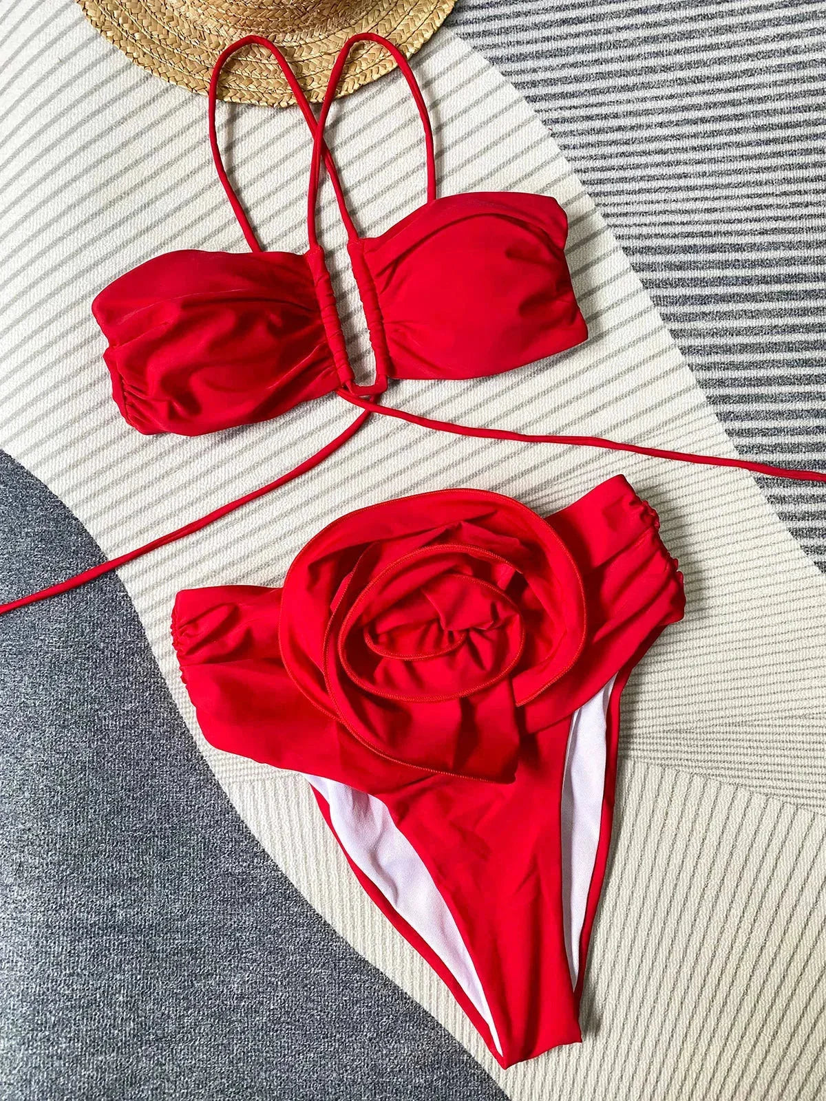 Ottilie Women's Floral Swimsuit - flat lay