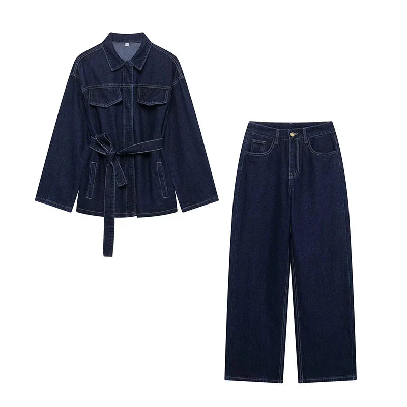 Wren Women's Two-piece Set | Denim