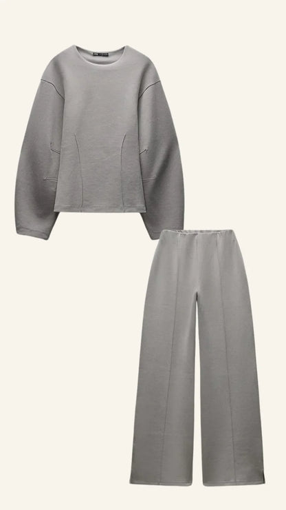 Ines Women's Two-piece Set - fabric and finish detail