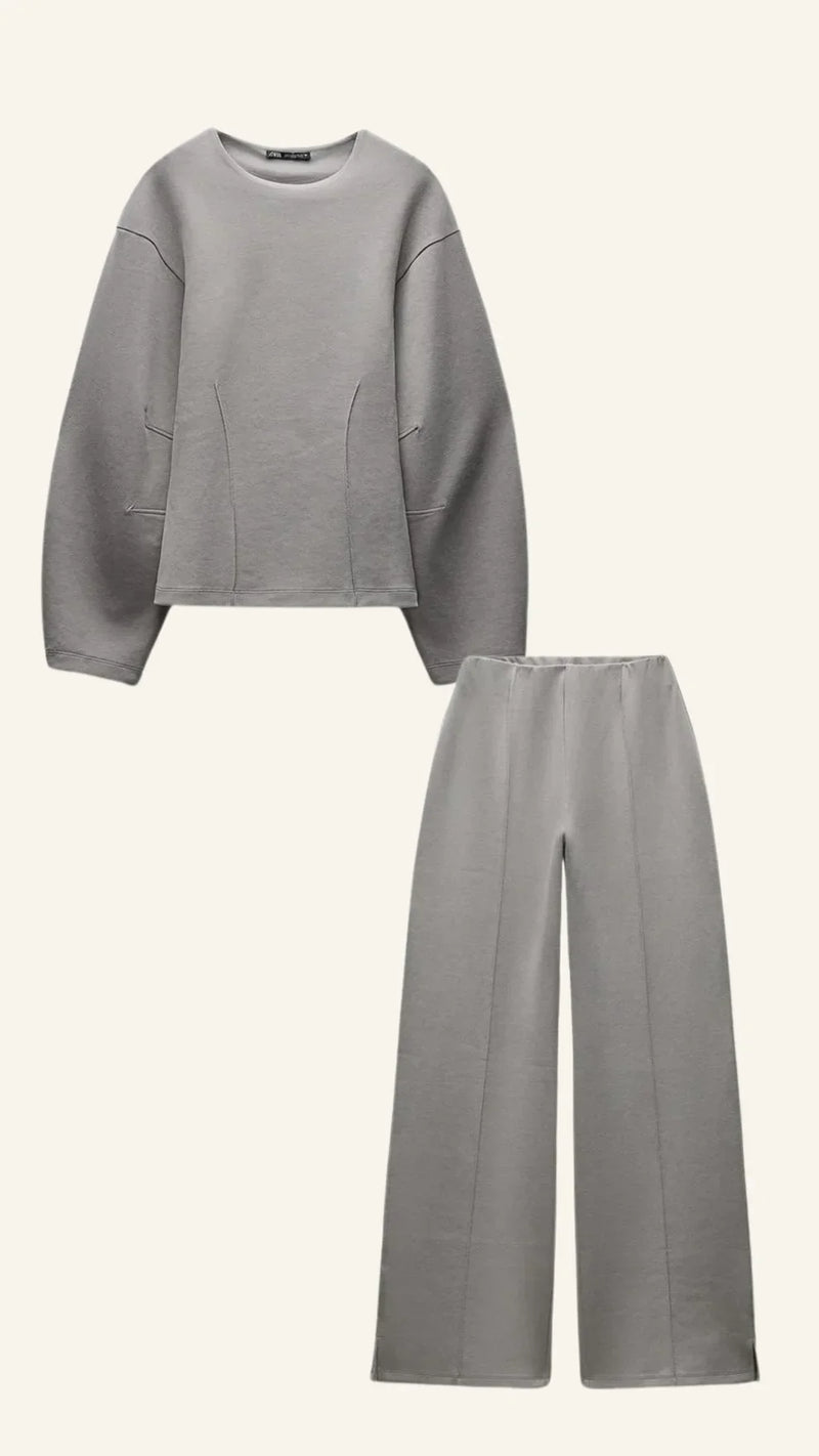 Ines Women's Two-piece Set - fabric and finish detail