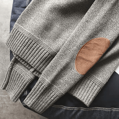 Kester Men's Sweater - fabric and finish detail