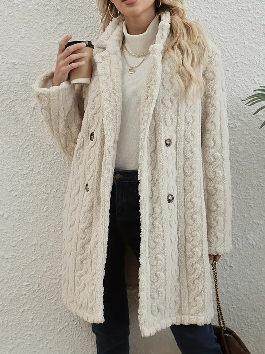 Bijou Women's Cable Knit Coat - front view