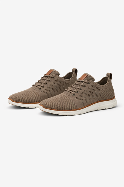 Barnaby Men's Ribbed Knit Sneakers - full-length view