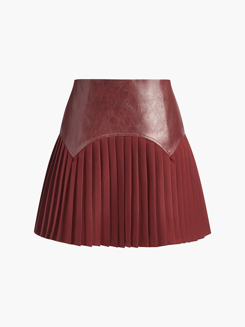 Freya Women's Pleated Skirt - flat lay