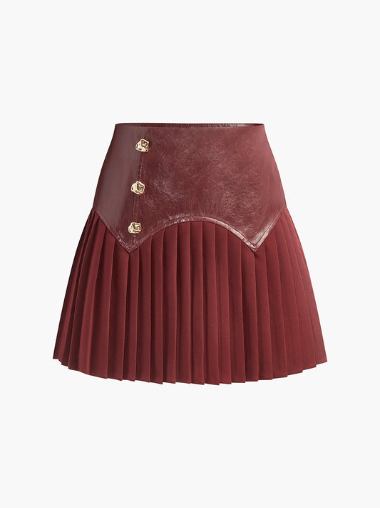 Freya Women's Pleated Skirt - front view