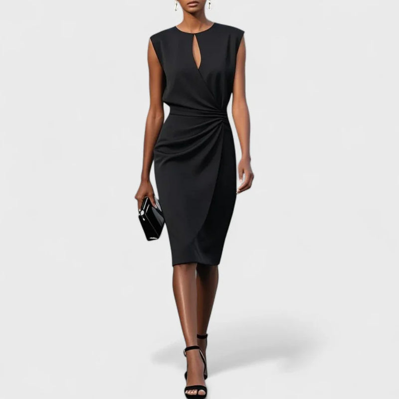 Ava Women's Midi Dress - fabric and finish detail