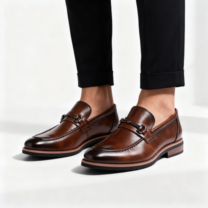 Hugo Men's Loafers - fabric and finish detail