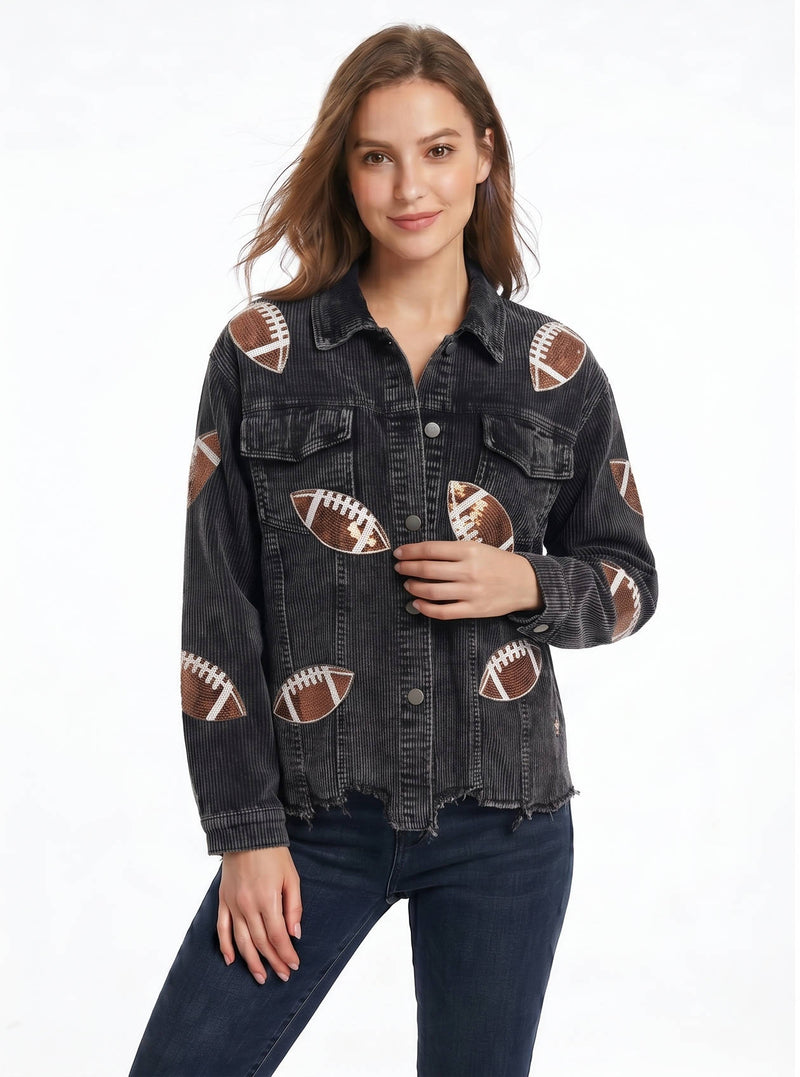 Nell Women's Oversized Jacket - full-length view