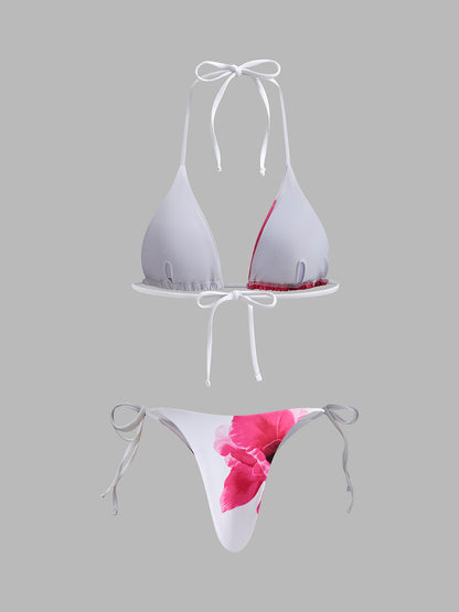 Mira Women's Floral Swimsuit - fabric and finish detail