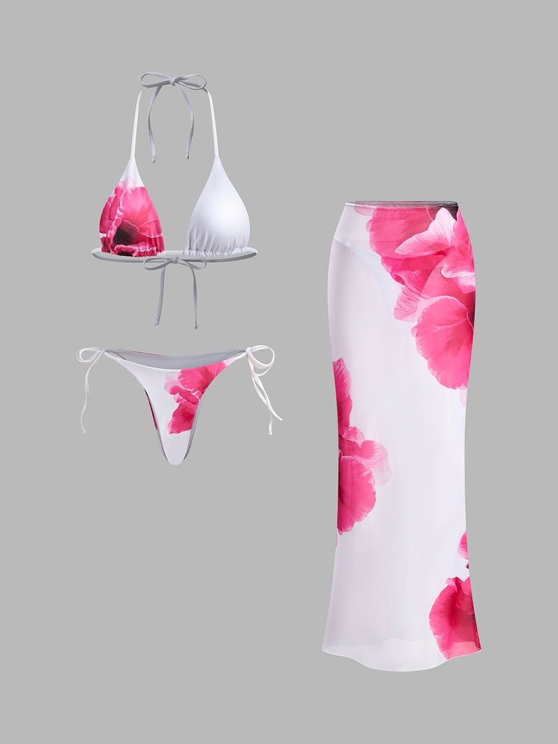 Mira Women's Floral Swimsuit | Sheer, Jersey